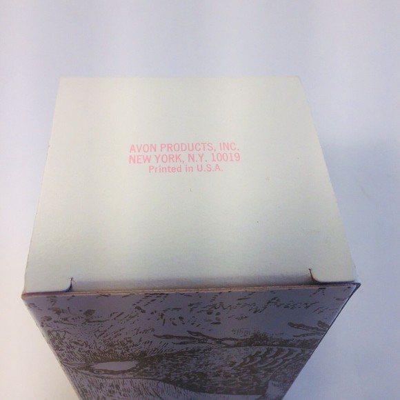 Vintage Avon THE PARTRIDGE Unforgettable Cologne White Glass Partridge UN-Used - Picture 6 of 10